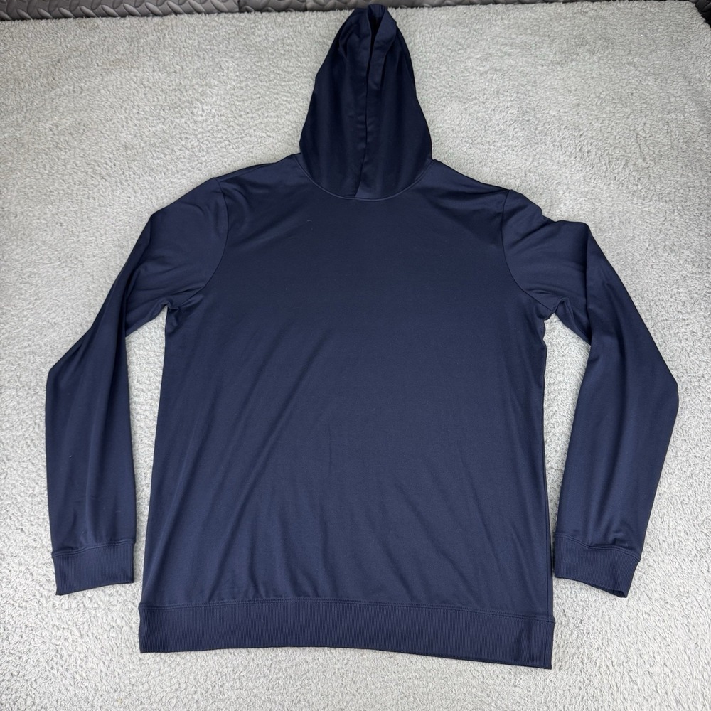 Skims Hoodie Adult Xs Blue Pullover Hooded Polyester Stretch Active Thin